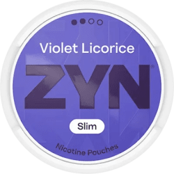 ZYN Violet Licorice Slim 6mg S2 dosa med tobaksfria nikotinpåsar 10-pack