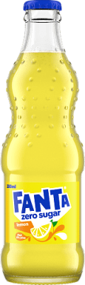 Zoom bild av Fanta Zero Lemon glasflaska 33cl sockerfri citronläsk