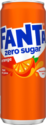 Fanta Zero Orange 33cl burk sockerfri apelsinläsk