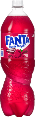 Zoom bild av Fanta Zero Hallon 150cl sockerfri hallonläsk 8-pack