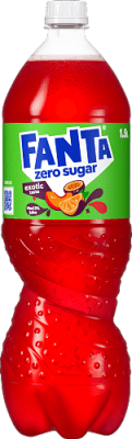 Zoom bild av Fanta Zero Exotic 150cl flaska sockerfri tropisk läsk
