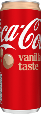 Coca-Cola Vanilla 33cl burk cola med vaniljsmak