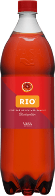 Zoom bild av Rio Original läsk blodapelsin 150cl PET-flaska från Vasa Bryggeri, röd flaska med svart etikett