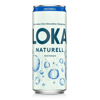 Zoom bild av Loka Naturell 33cl kolsyrat mineralvatten 20-pack