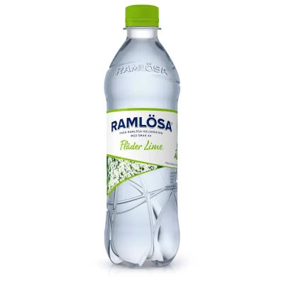 Ramlösa Fläder Lime 50cl smaksatt mineralvatten 24-pack