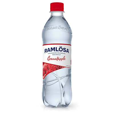 Ramlösa Granatäpple 50cl smaksatt mineralvatten 24-pack