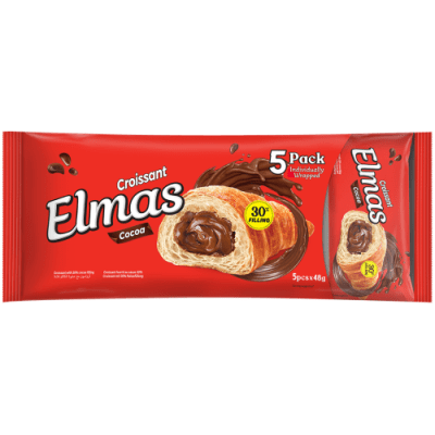 ELMAS CROISSANT CHOKLAD 5P 6X240G