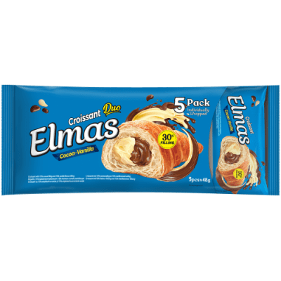 ELMAS CROISSANT VANIILIJ CHOKLAD 5P 6X240G