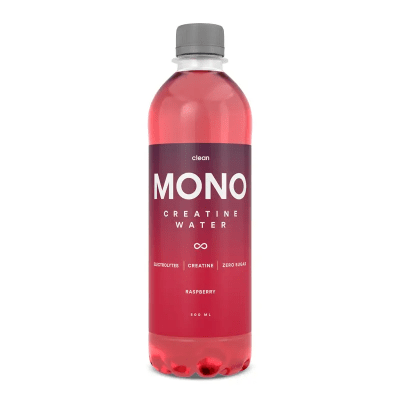 Clean Mono Hallon 50cl – sockerfri energidryck med hallonsmak i 12-pack.