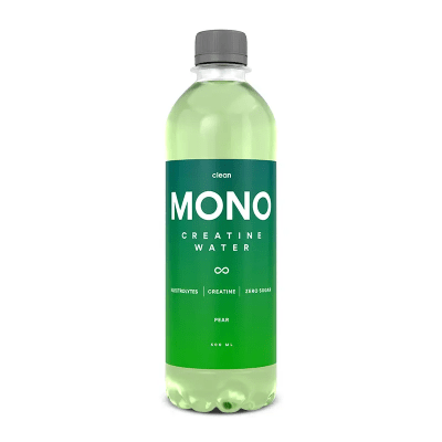 Clean Mono Päron 50cl – sockerfri energidryck med päronsmak i 24-pack.