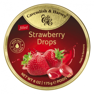 Cavendish Strawberry Drops 9x175g