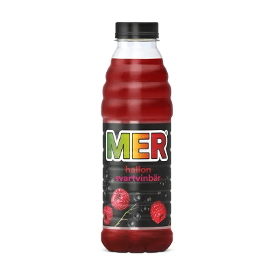 Zoom bild av Mer Hallon Svartvinbär 50cl fruktdryck 12-pack