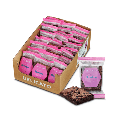 Zoom bild av Delicato Brownie 70g chokladbrownie 25-pack