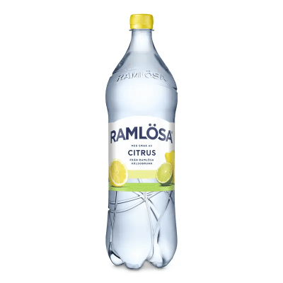 Zoom bild av Ramlösa Citron 150cl flaska – kolsyrat mineralvatten i 8-pack för återförsäljare