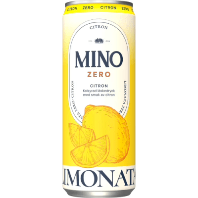 Mino Zero Citron 33cl sockerfri citronläsk 4-pack
