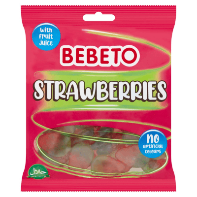 Bebeto Strawberries 150g jordgubbsgodis