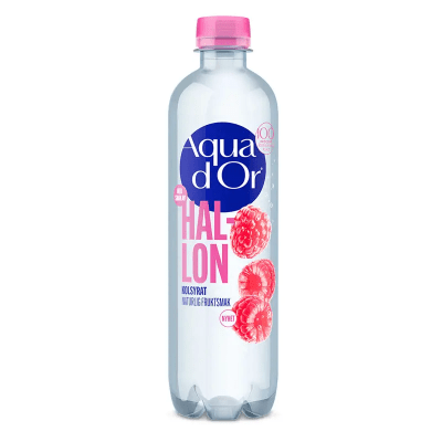 Aquador Hallon Vatten – mineralvatten med hallonsmak, 12-pack à 50cl