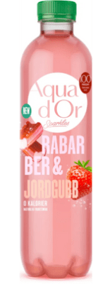 Aquador Rabarber & Jordgubb Sparkling 12x50cl