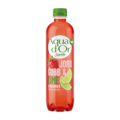 Aquador Sparkles Jordgubb & lime 12x50cl