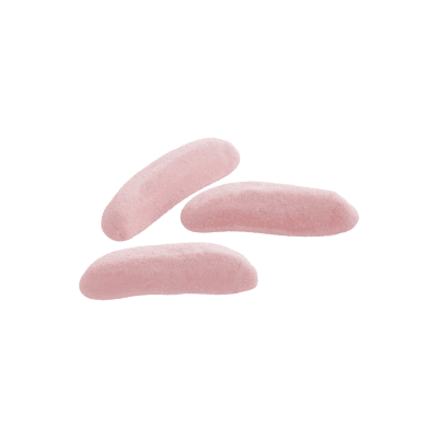 Aroma Sur Jordgubbsbanan 1,8kg – skumgodis med syrlig smak av jordgubb och banan