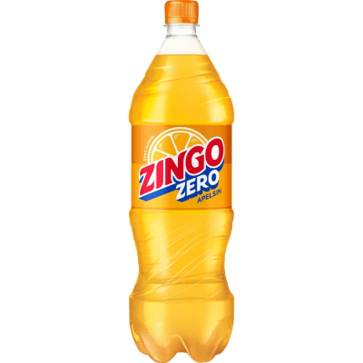 Zoom bild av Zingo Zero 150cl sockerfri apelsinläsk 8-pack