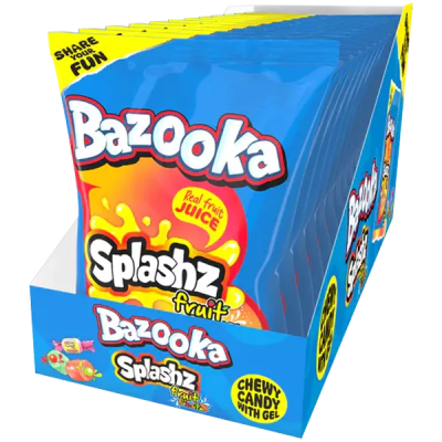 Bazooka Splashz fruity Fiesta 12x120g