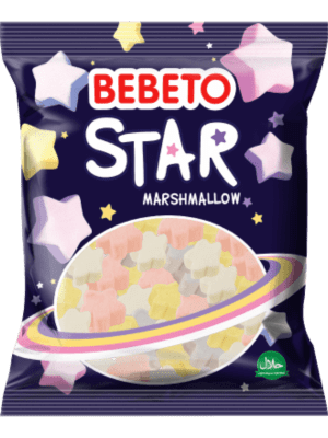 Bebeto Star Marshmallow Halal 12x60g