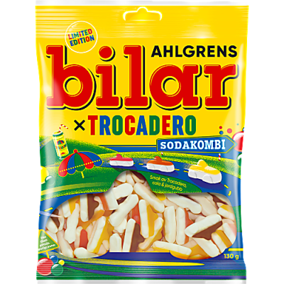 Ahlgrens Sodakombi Troca 125g skumgodis 39-pack
