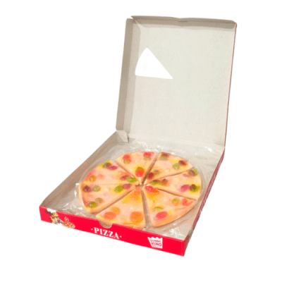 Bip Gummi King Pizza 90g gelégodis i pizzaform färgglatt godis