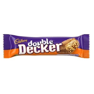 Cadbury Double Decker 48x54,5g – Tvålagers chokladkaka med nougat och krispigt spannmål