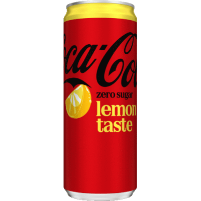 Coca-Cola Zero Lemon 33cl – sockerfri cola med citronsmak i 20-pack.