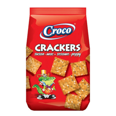 Zoom bild av Croco Crackers Sesame – spröda sesamkex, 12-pack à 100g