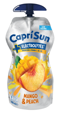 Capri-Sun Mango Peach Electrolytes 33cl funktionsdryck 15-pack