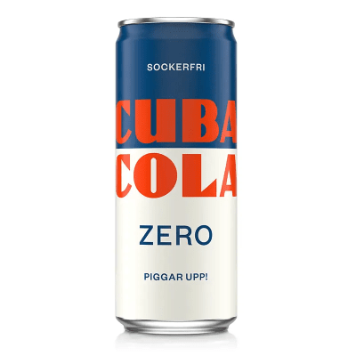 Cuba Cola Zero 33cl – sockerfri svensk cola i 20-pack.