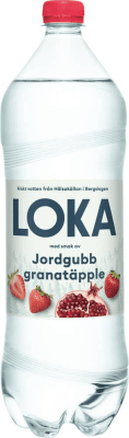 Loka Jordgubb Granatäpple 150cl smaksatt mineralvatten 8-pack