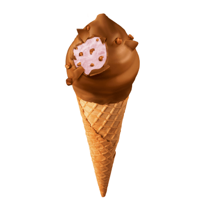 Daim Strawberry 150 ml – jordgubbsglass med Daim-bitar och mjölkchokladöverdrag