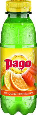 Zoom bild av Pago Apelsin Morot ACE 33cl fruktdryck vitaminer flaska