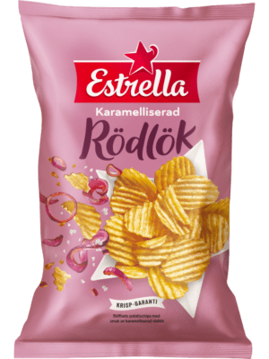 Estrella Karamelliserad Rödlok Chips 21x175g
