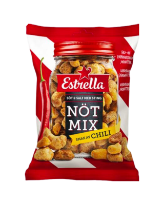 Estrella Nötmix med smak av Chili 11x175g