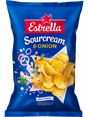 Estrella Sourcream & Onion 21x175g
