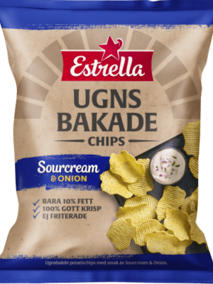 Estrella Ugnsbakad Chips Sourcream & Onion 125g