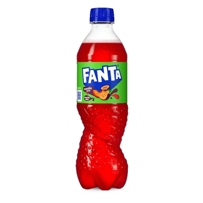 Fanta Exotic 1,5 liter – tropisk läsk i 8-pack.