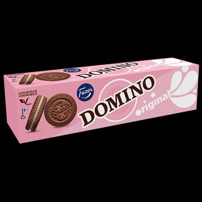 Fazer Domino Original 14x175g – klassiska chokladkex med vaniljfyllning