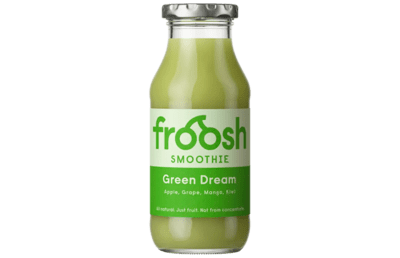 Froosh Smoothie Green Dream 12x250ml – naturlig grön smoothie av frukt och grönt, perfekt för butik, kiosk och café.