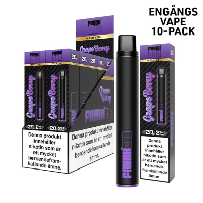 Frunk Bar Mesh Grape Berry – engångsvape med smak av druva och bär, 20 mg nikotinsalt, 10-pack