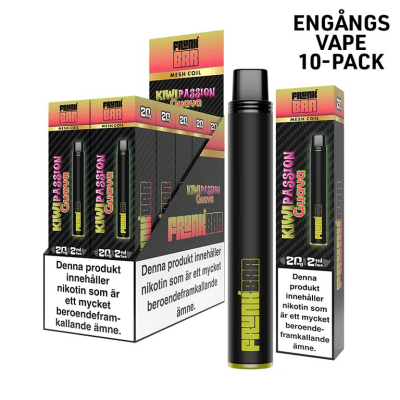 Frunk Bar Mesh Kiwi Passion Guava – engångsvape med kiwi, passionsfrukt och guava, 20 mg nikotinsalt, 10-pack