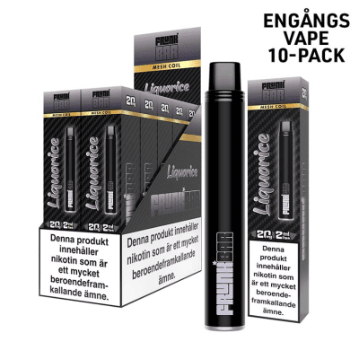 Frunk Bar Mesh Liquorice – engångsvape med lakritssmak, 20 mg nikotinsalt, 10-pack