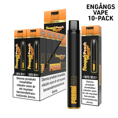 Frunk Bar Mesh Pineapple Peach Mango – engångsvape med smak av ananas, persika och mango, 20 mg nikotinsalt, 10-pack