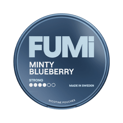 Zoom bild av FUMI Minty Blueberry Strong – Blåbärsmint i tobaksfri nikotinpåse
