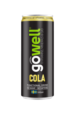 Gowell Cola 33cl – Kolsyrad coladryck i 24-pack
